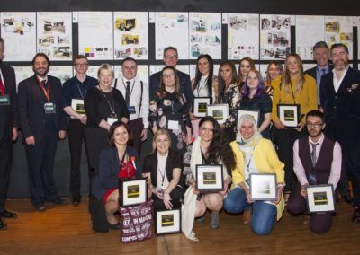 Winners and shortlisted Designers of Tomorrow with staff from West College Scotland